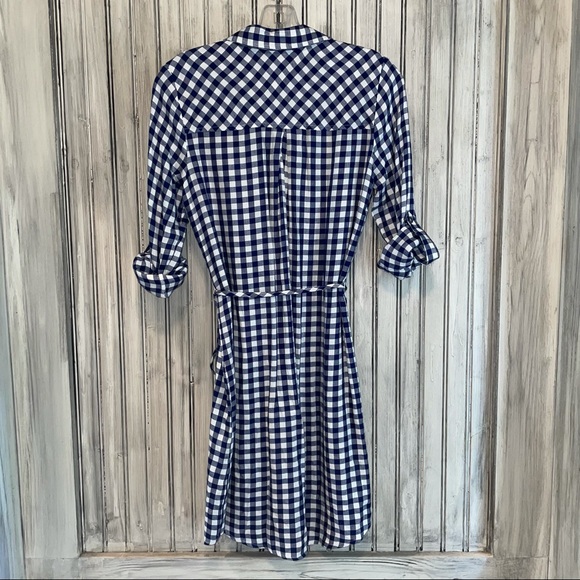 Tinsel Blue Gingham Shirt Dress from Stitch Fix - Picture 2 of 7